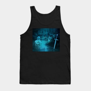 Zombie Skeleton King Author Sword Tank Top